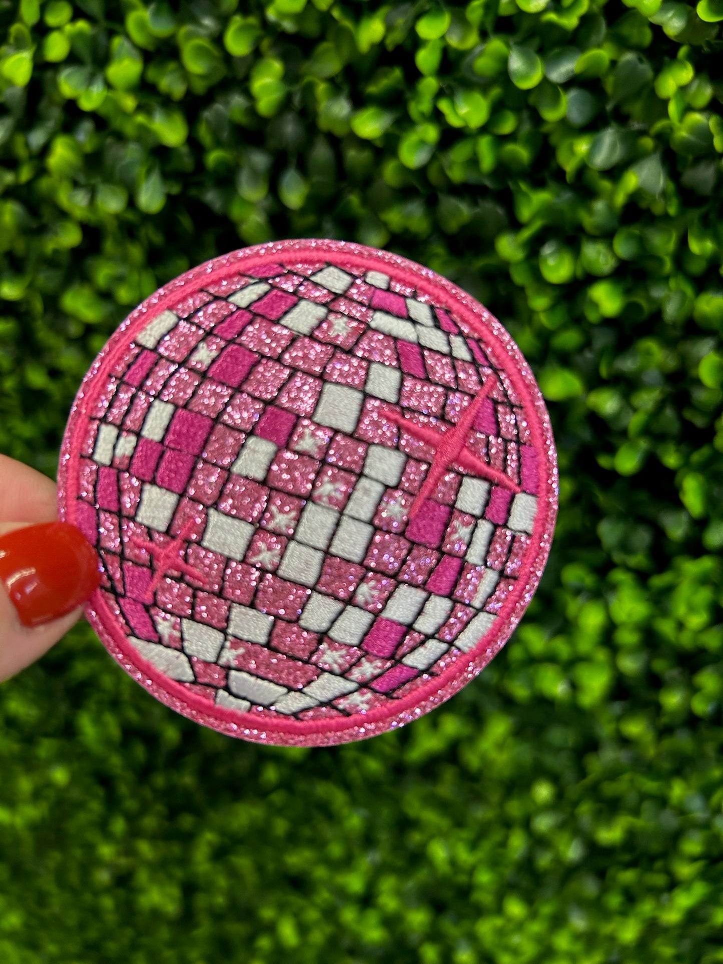 Glitter Disco Ball Patch