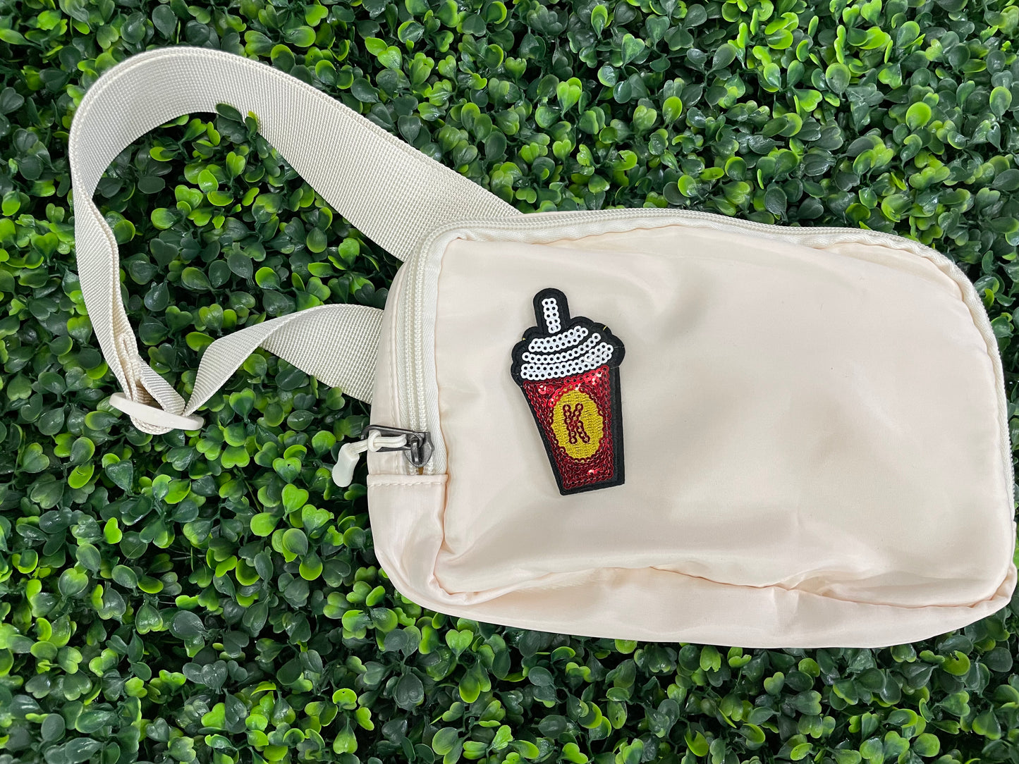 Sequins Soda Cup Embroidered Patch