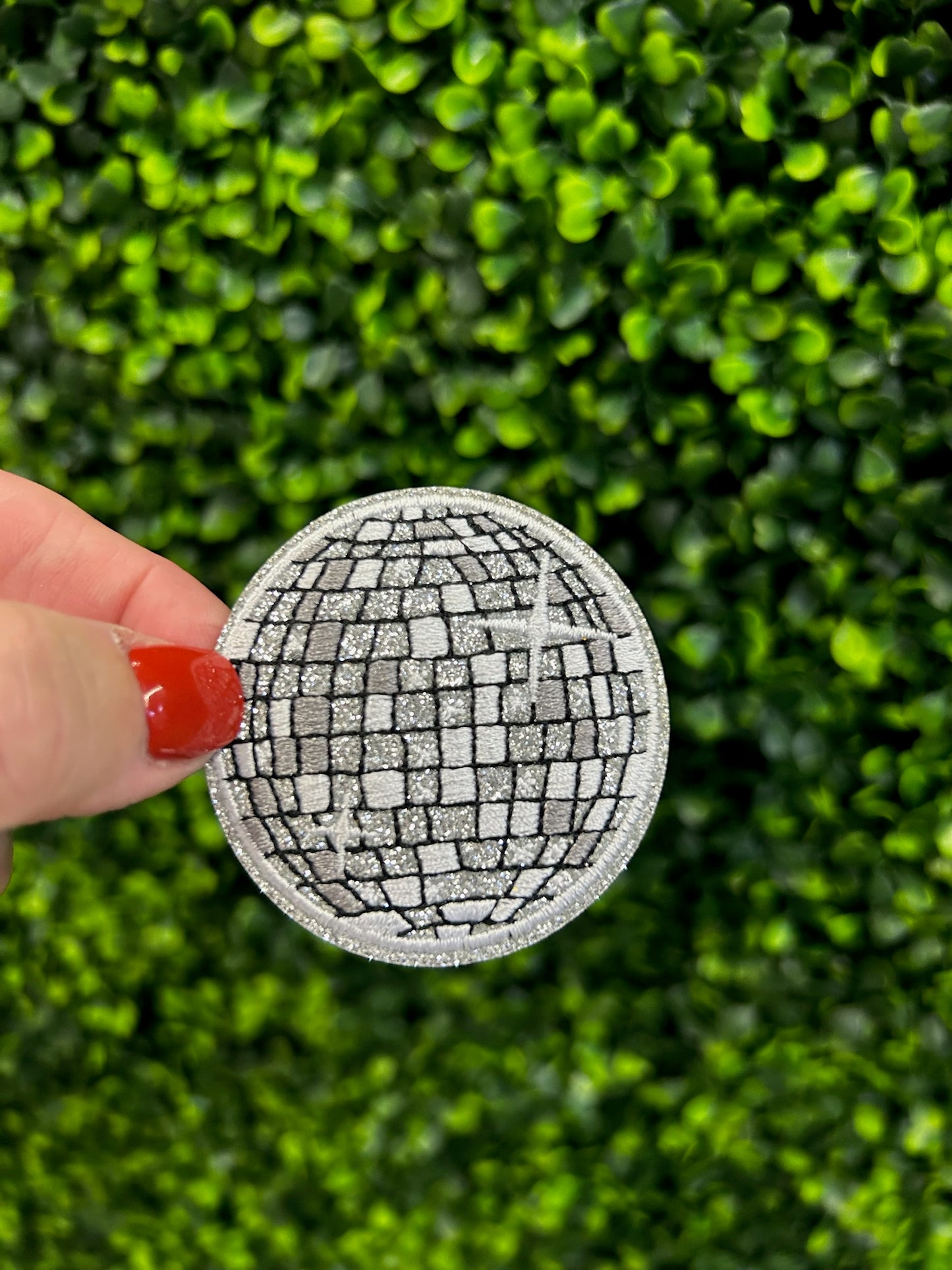 Glitter Disco Ball Patch