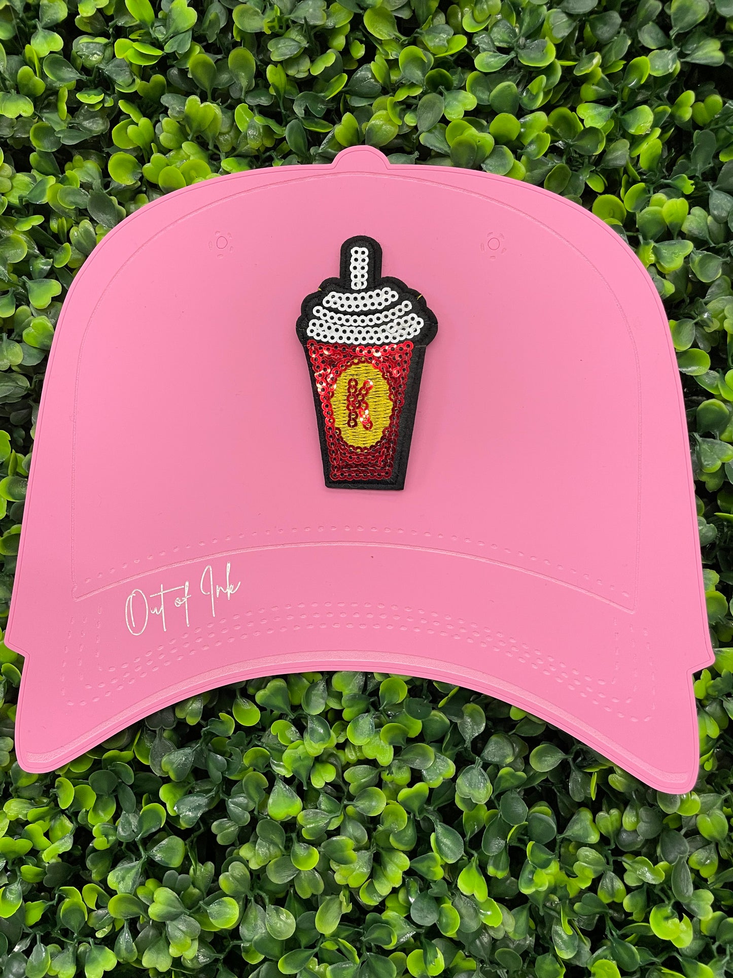 Sequins Soda Cup Embroidered Patch