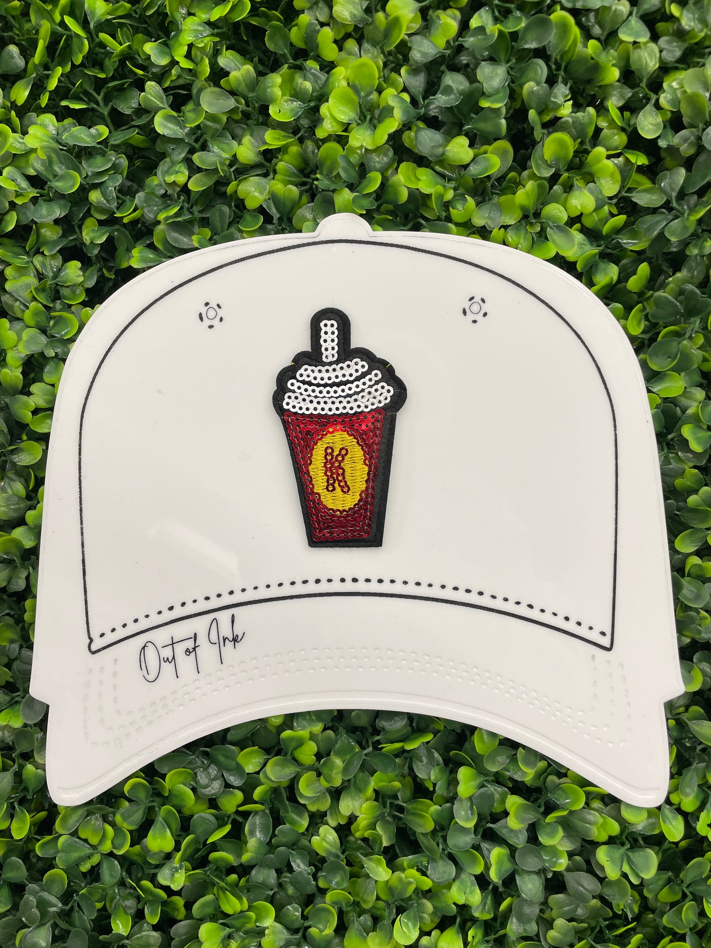 Sequins Soda Cup Embroidered Patch
