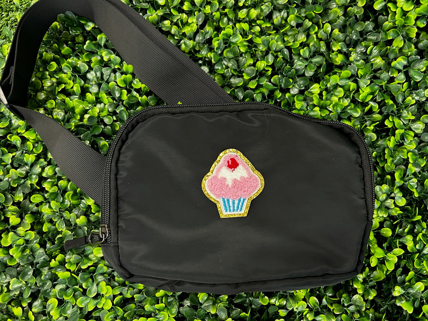 Cupcake Chenille & Glitter Patch