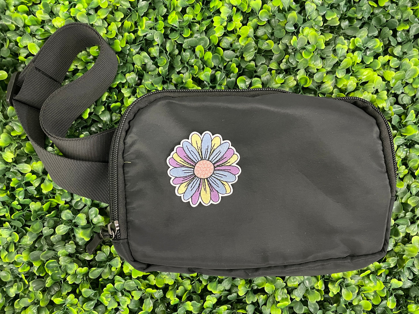 Colorful Daisy Embroidered Patch