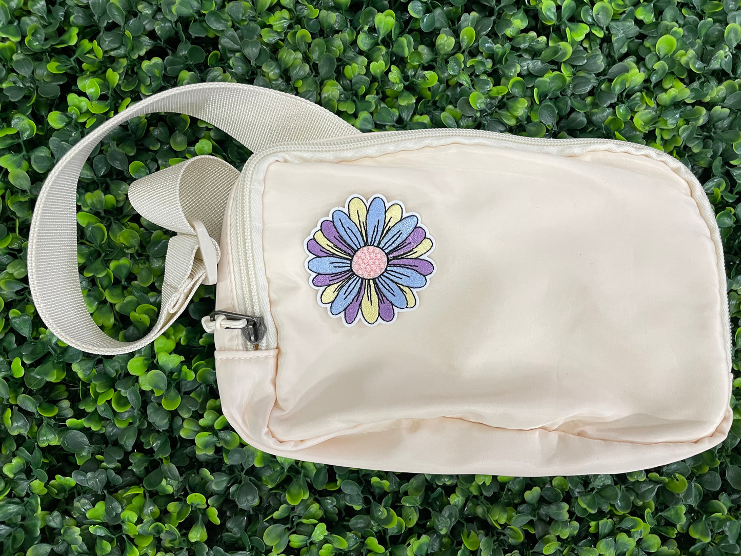 Colorful Daisy Embroidered Patch
