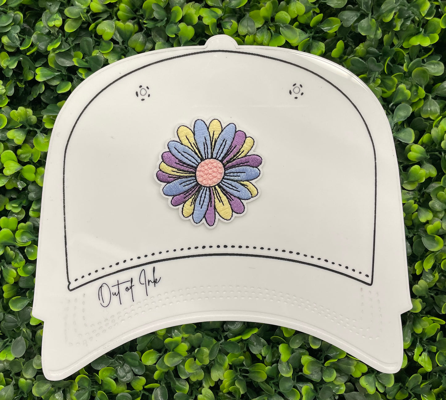 Colorful Daisy Embroidered Patch