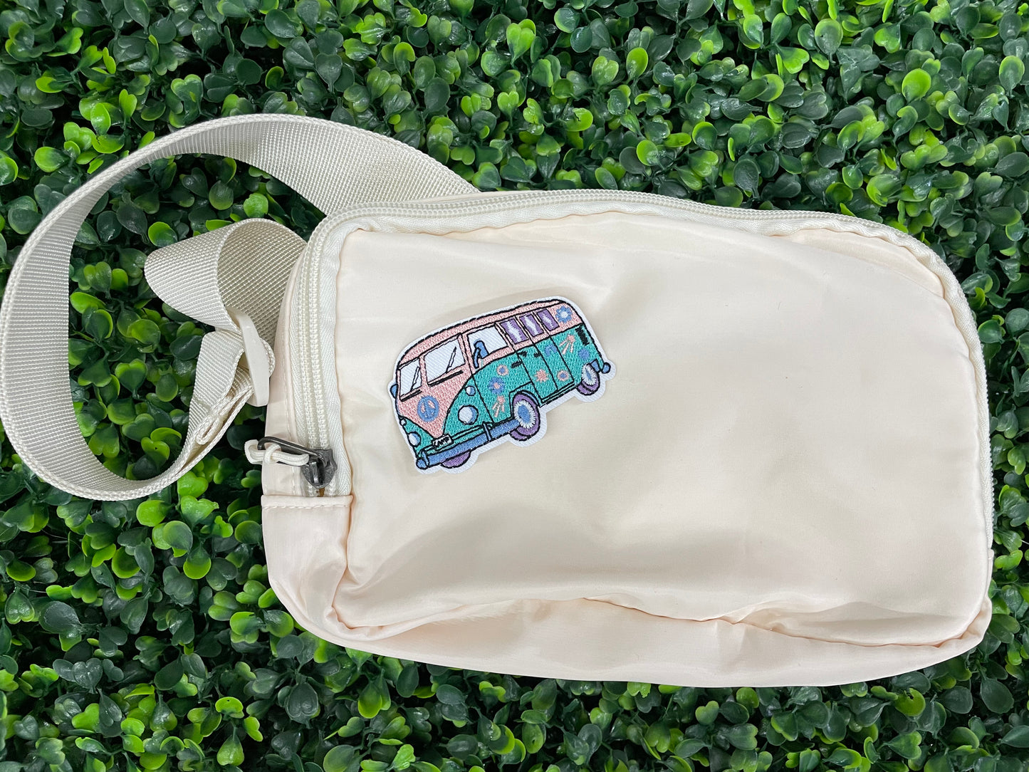 Retro Flower Power Van Embroidered Patch