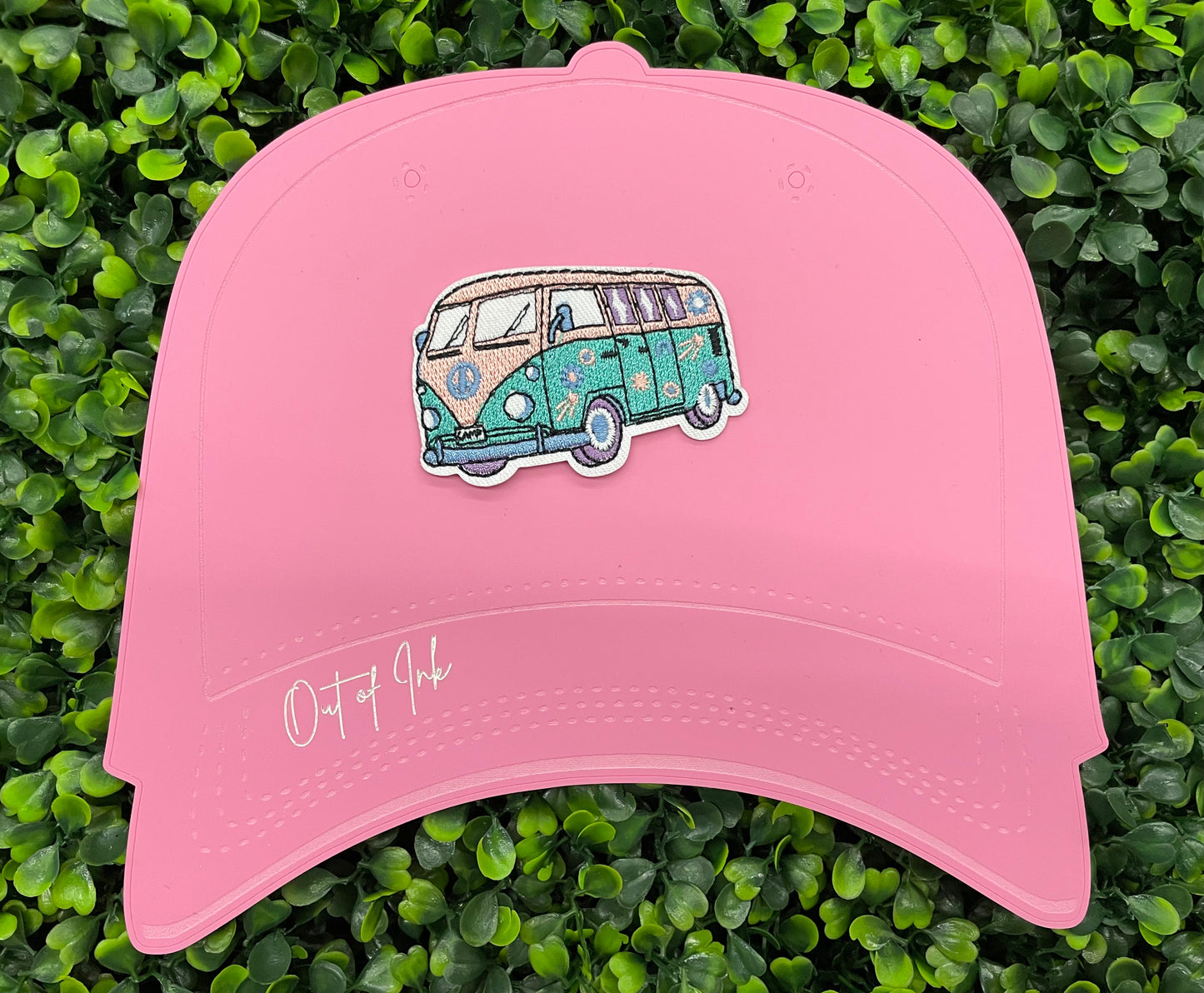 Retro Flower Power Van Embroidered Patch