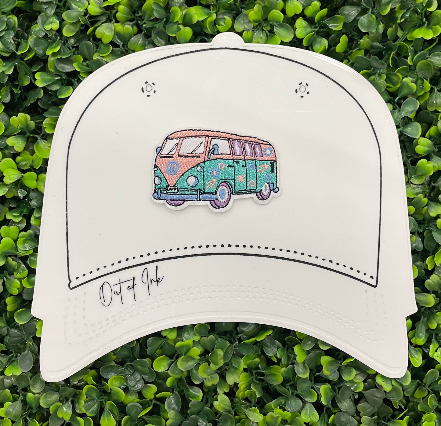 Retro Flower Power Van Embroidered Patch