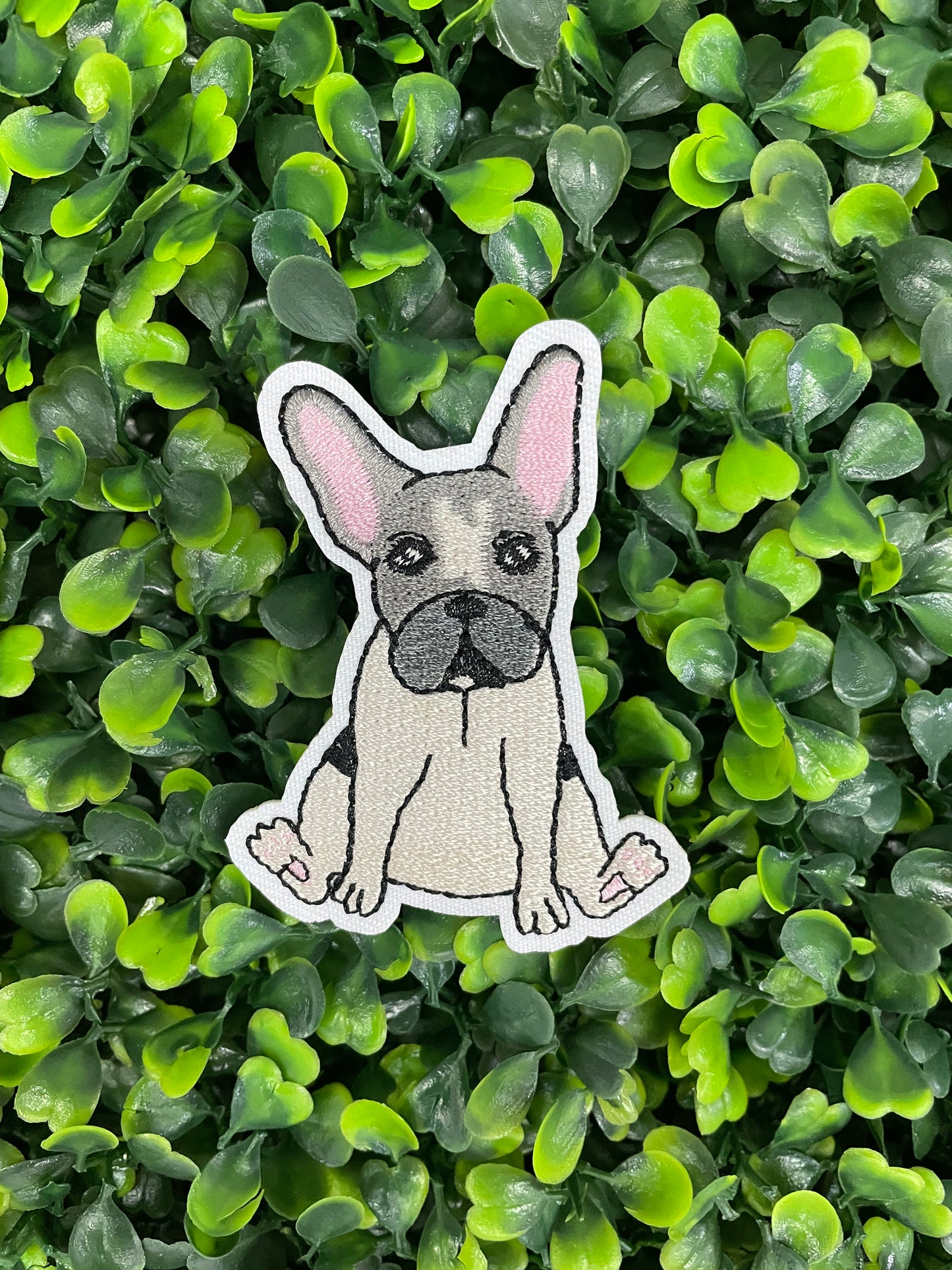 French Bulldog Embroidered Patch