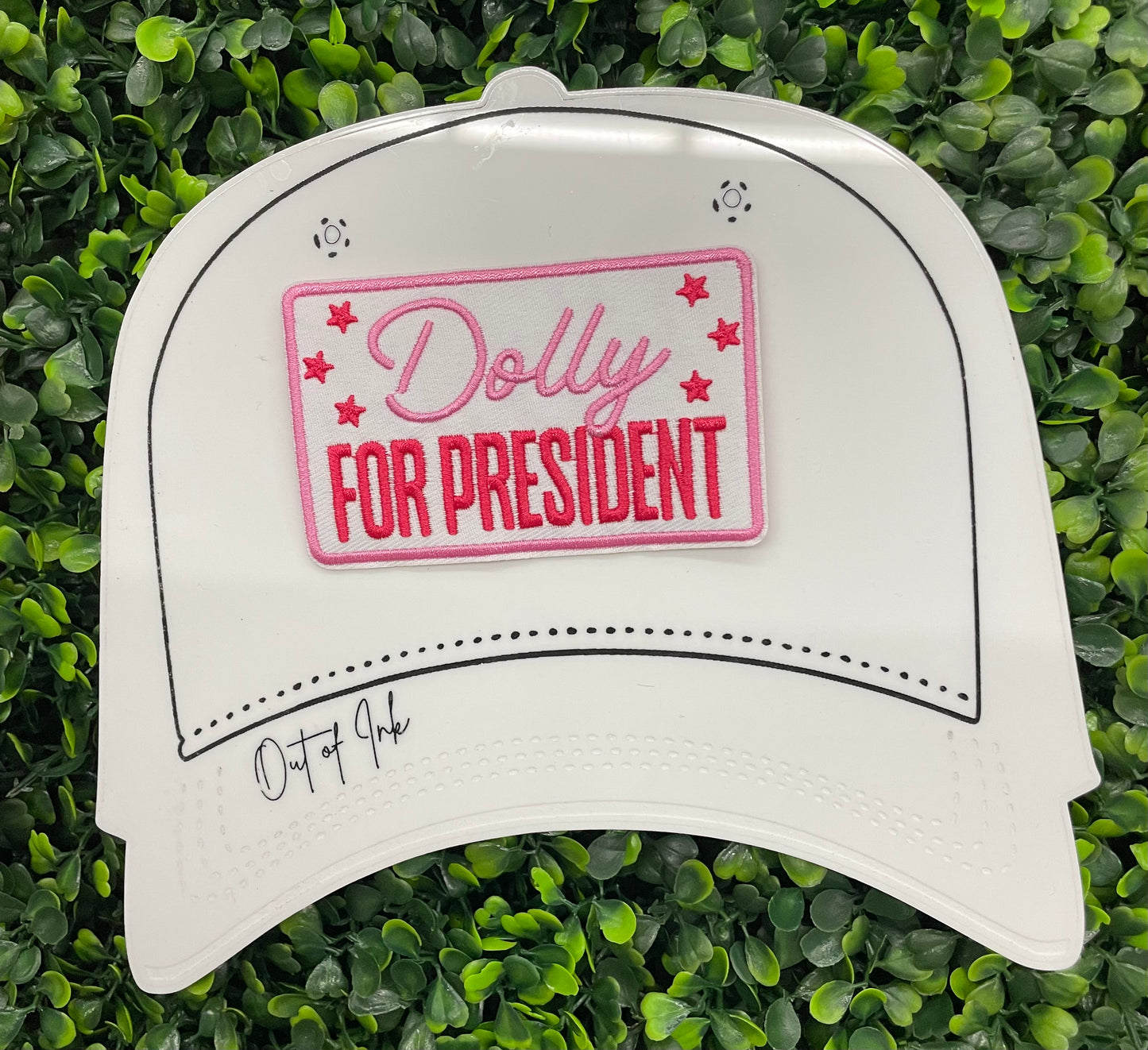 Dolly For President Embroidered Patch