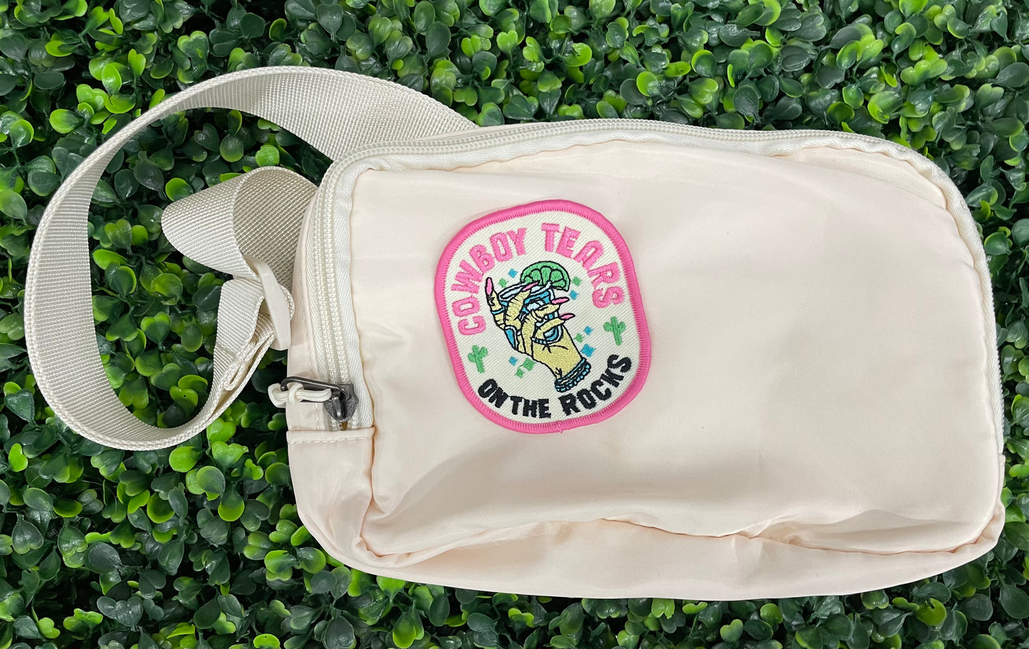 Cowboy Tears On The Rocks Embroidered Patch