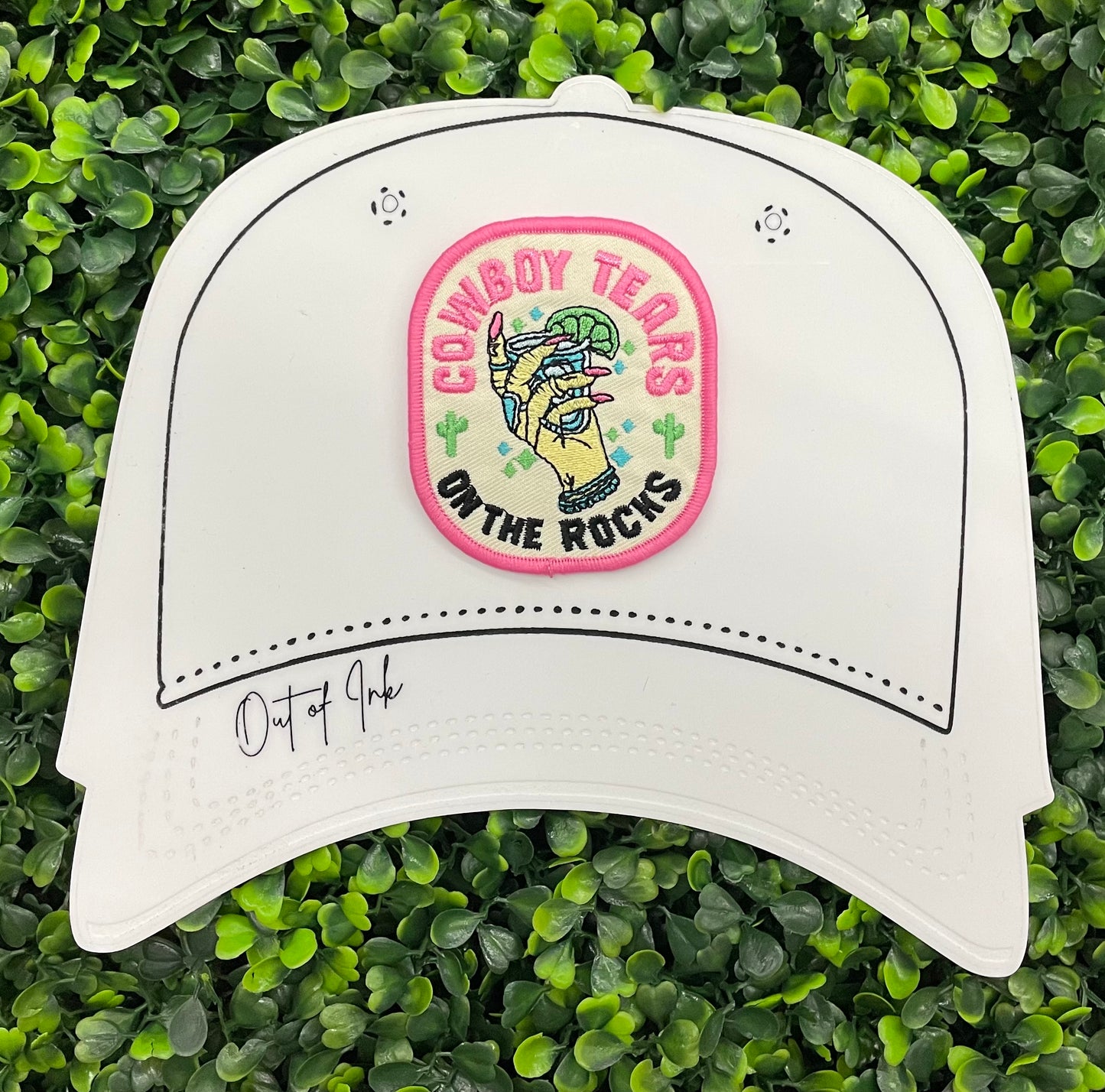 Cowboy Tears On The Rocks Embroidered Patch