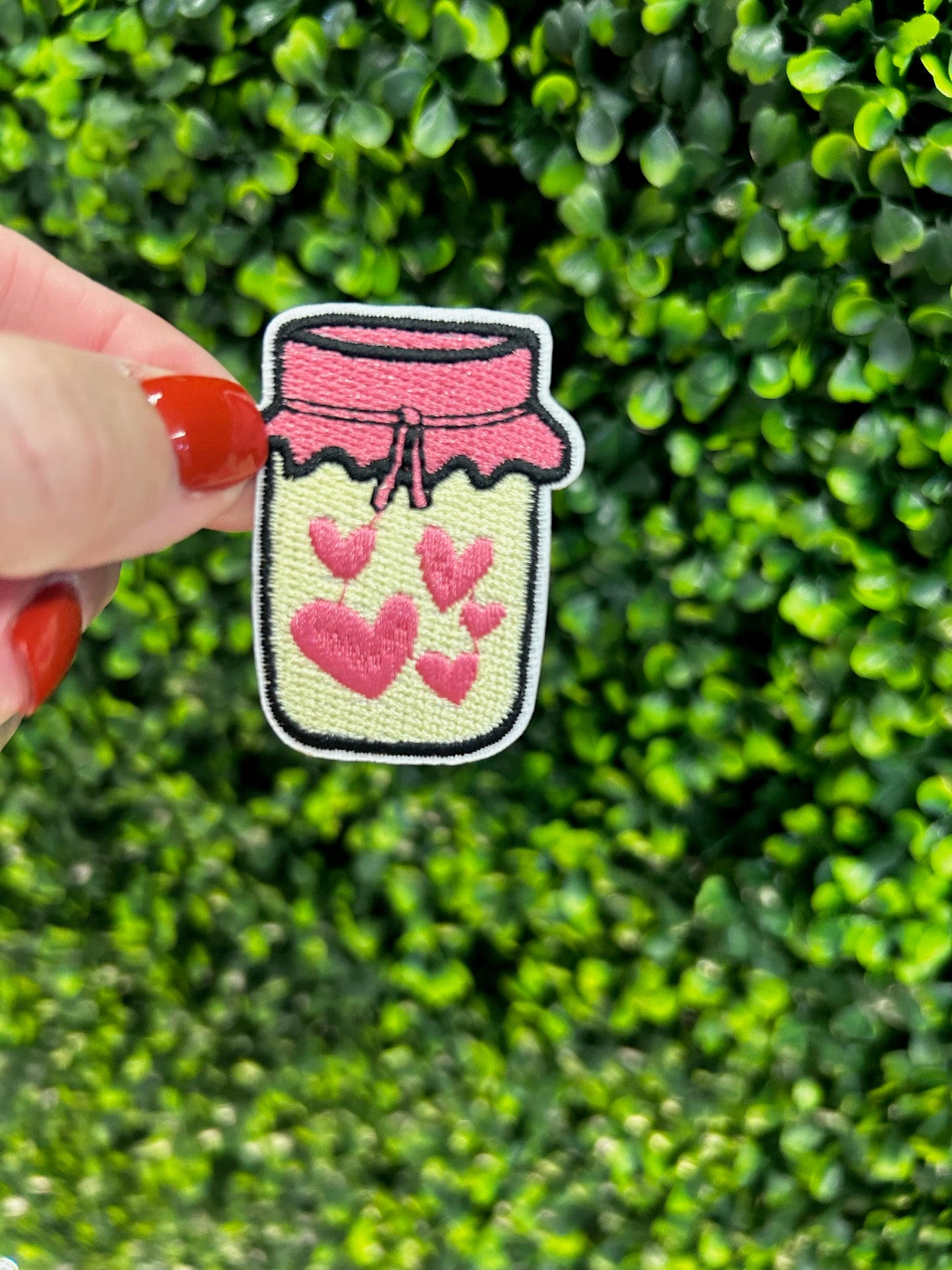 Jar of Hearts Embroidered Patch
