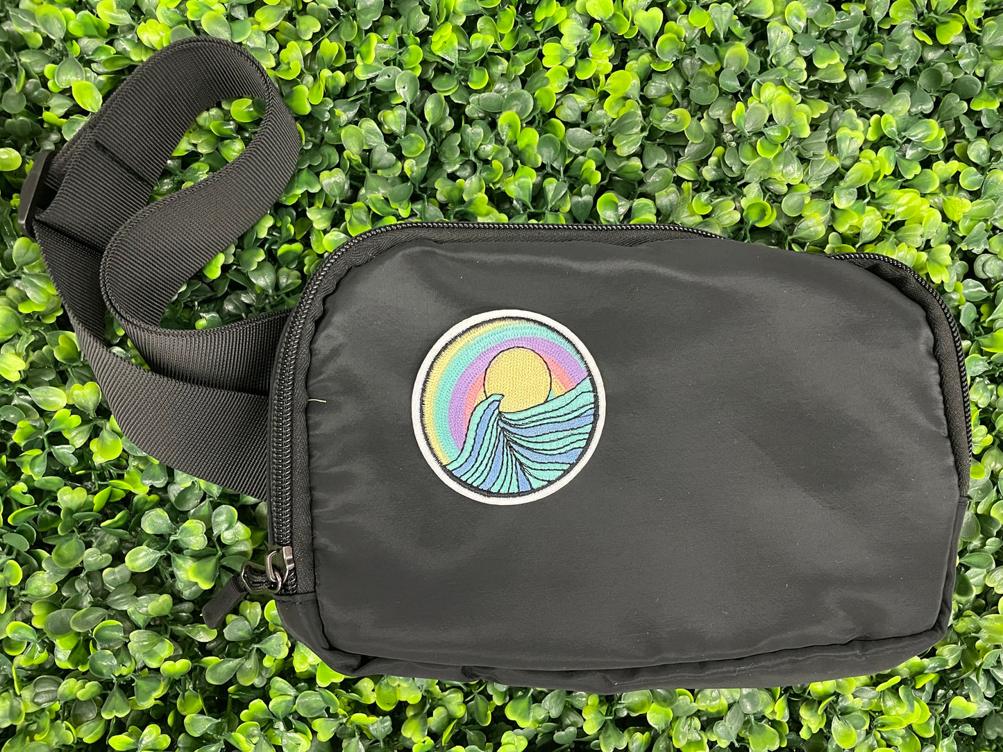 Sunset Wave Embroidered Patch