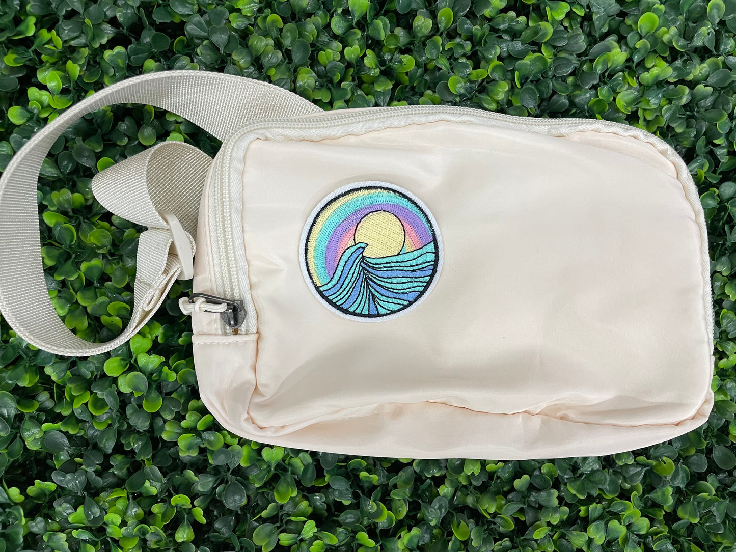 Sunset Wave Embroidered Patch