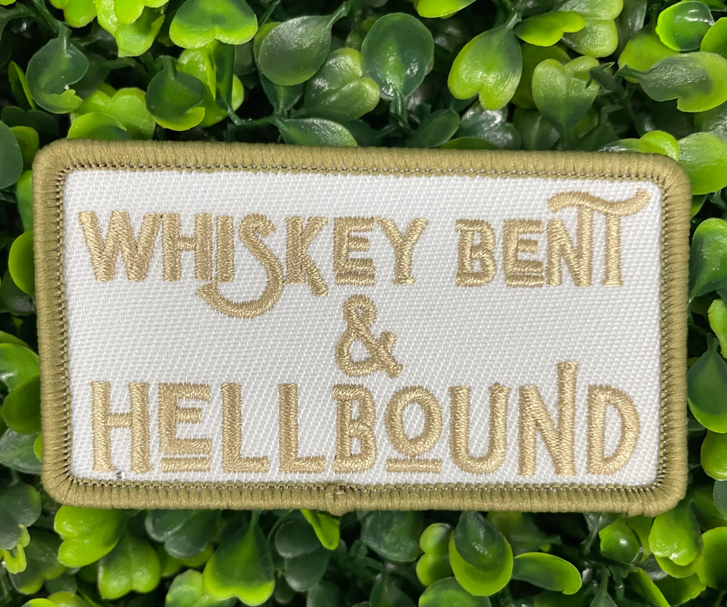 Whiskey Bent & Hellbound Embroidered Patch