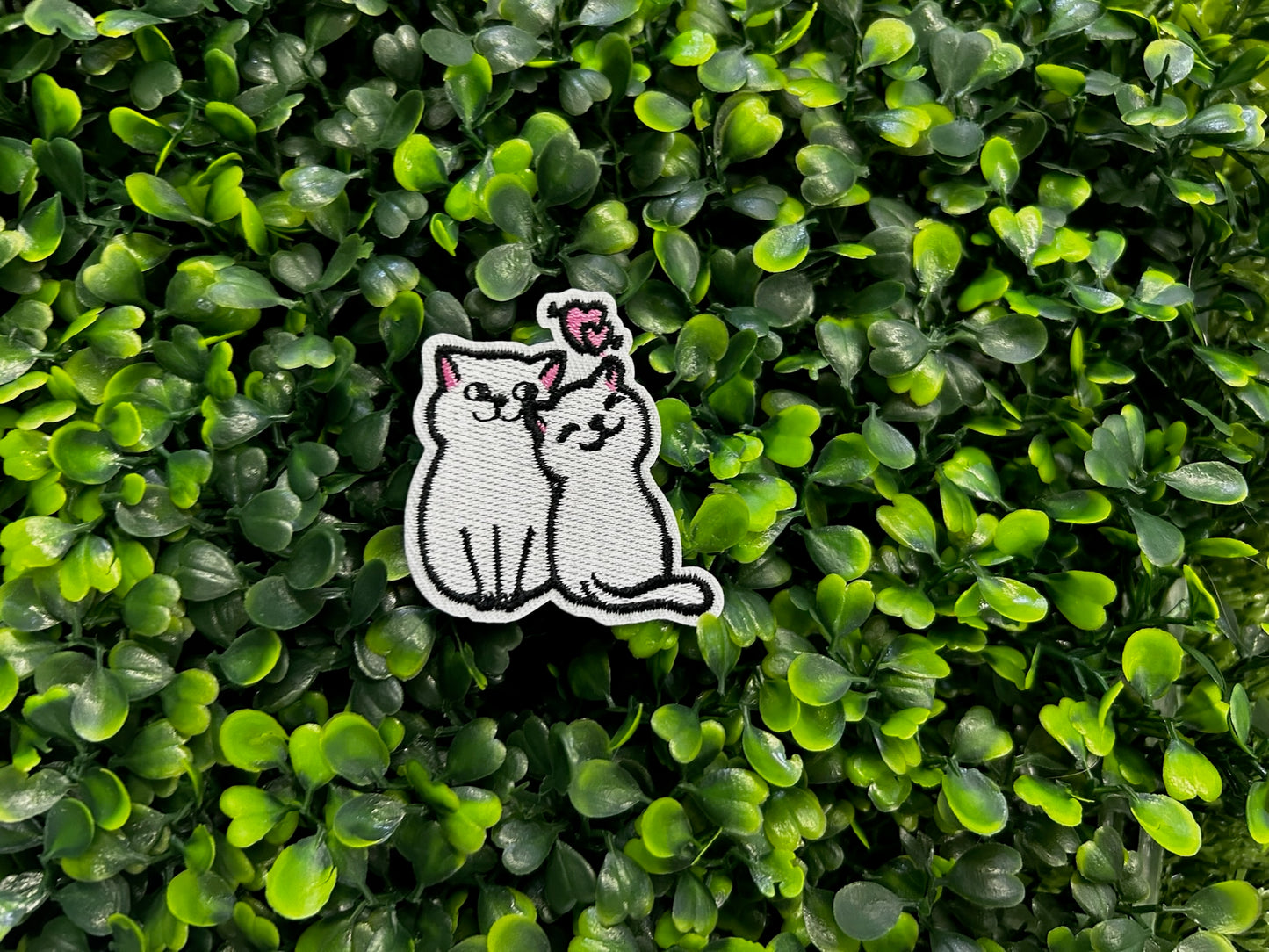 Couple Cats Embroidered Patch