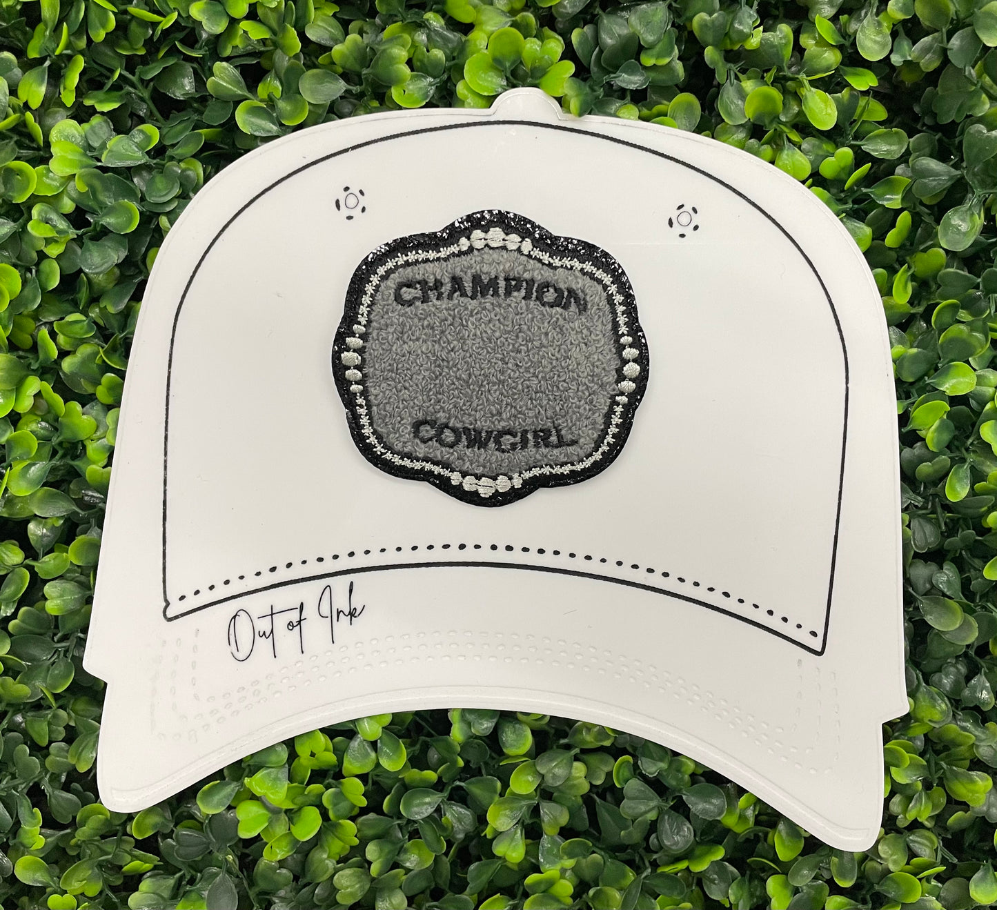 Champion Cowgirl Embroidered Patch