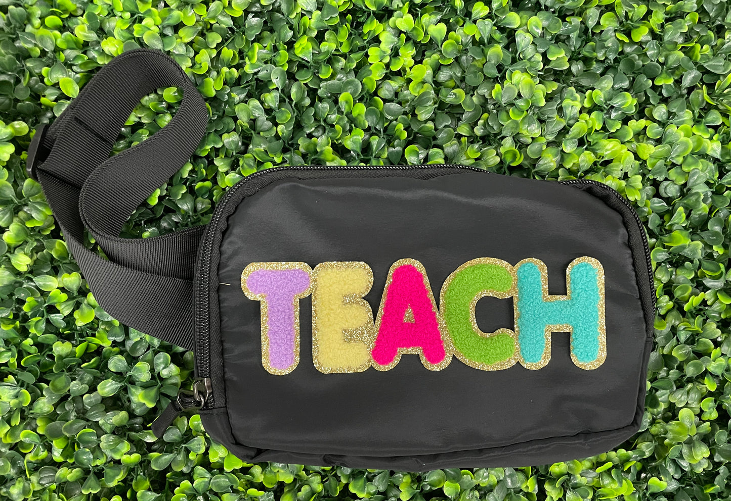Colorful "Teach" Chenille Patch