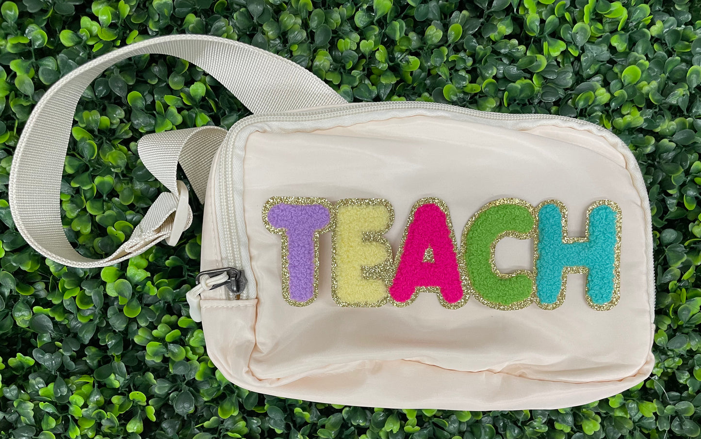 Colorful "Teach" Chenille Patch