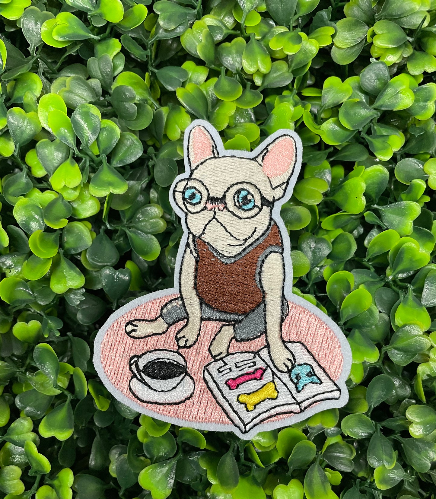 French Bulldog Embroidered Patch