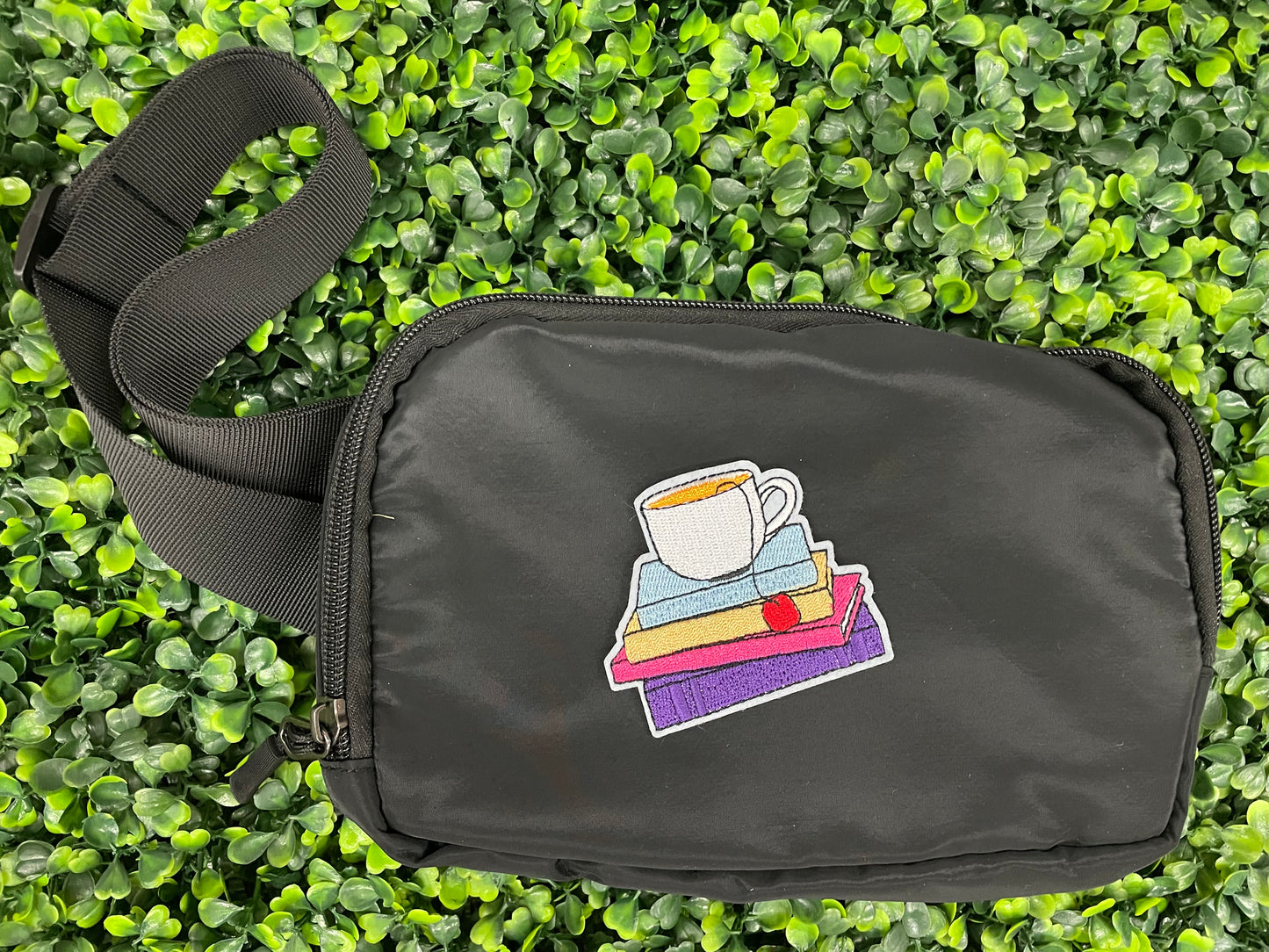 Cozy Books & Tea Embroidered Patch