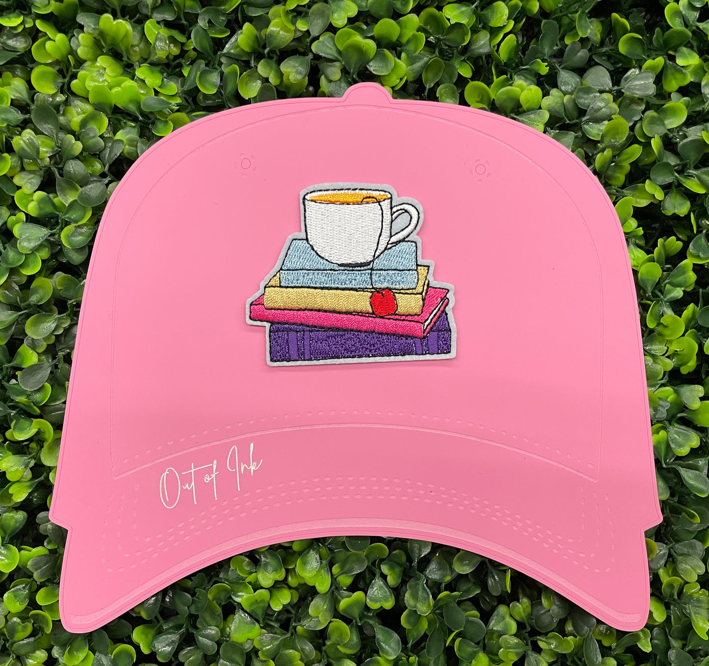Cozy Books & Tea Embroidered Patch