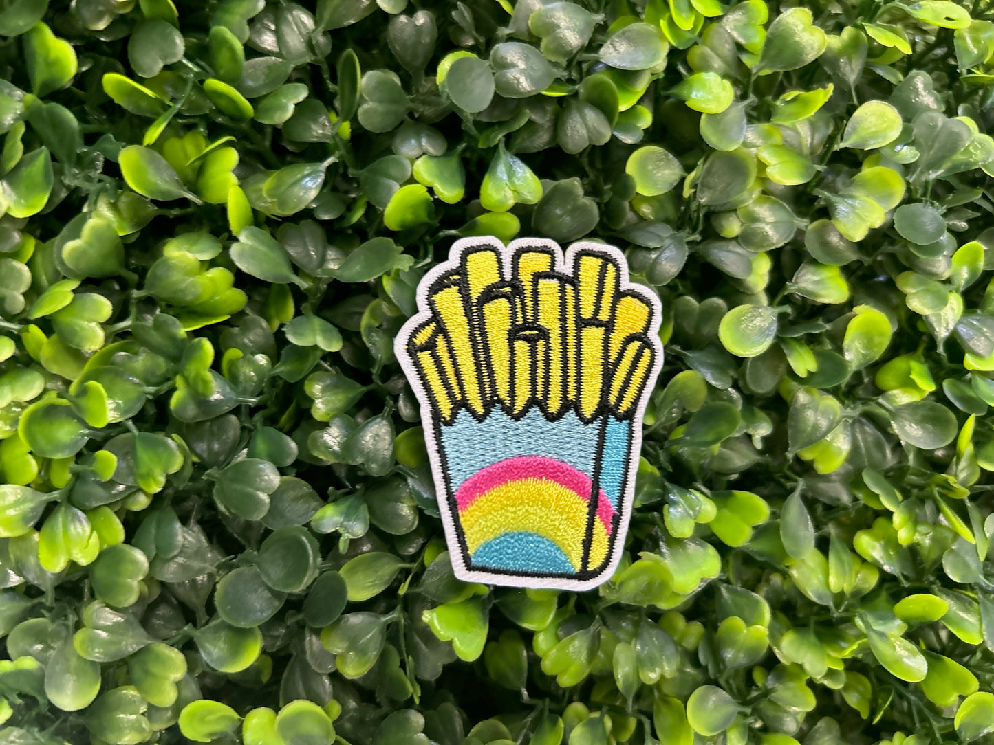 Rainbow French Fries Embroidered Patch