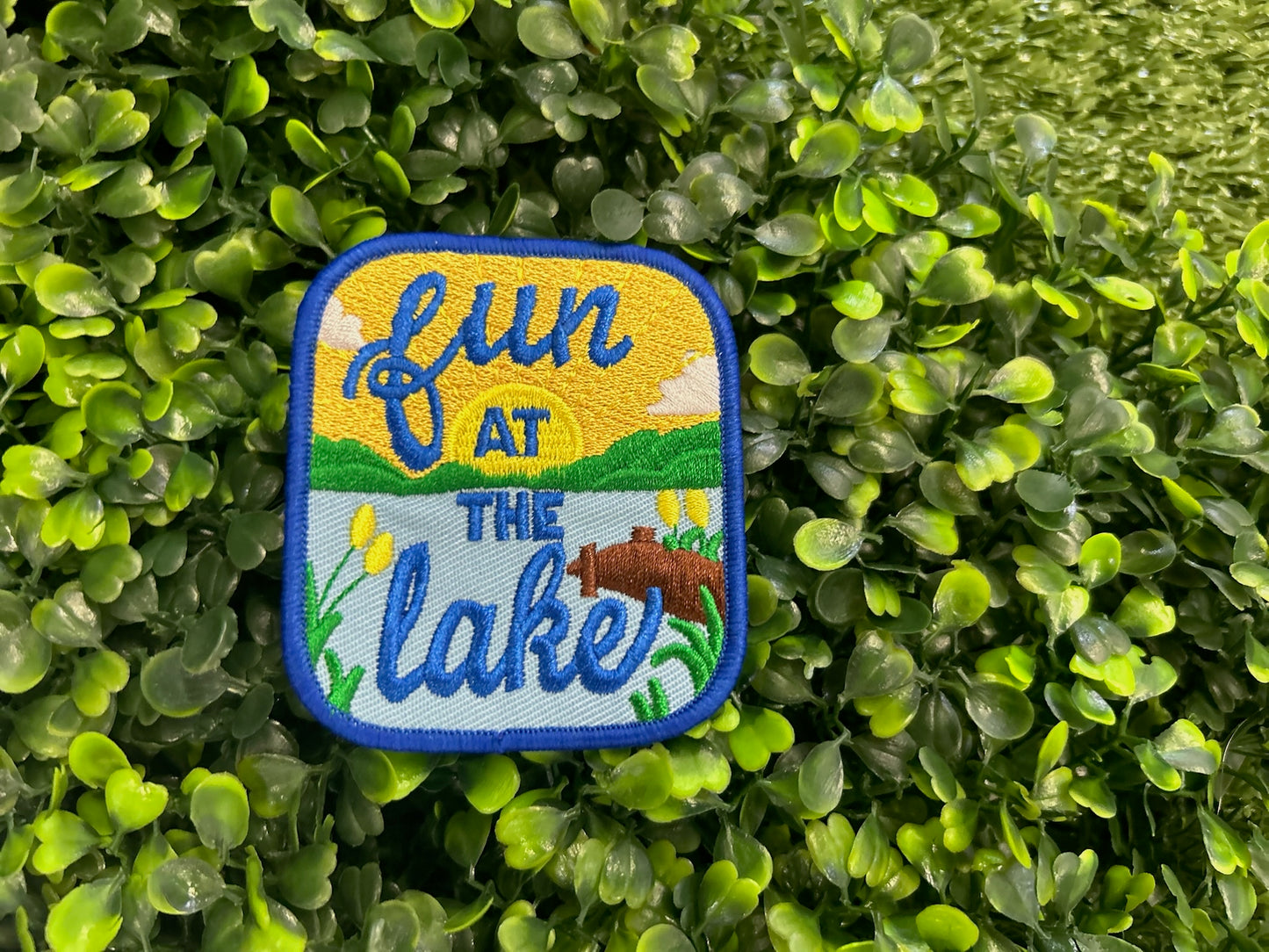 Fun at the Lake Embroidered Patch