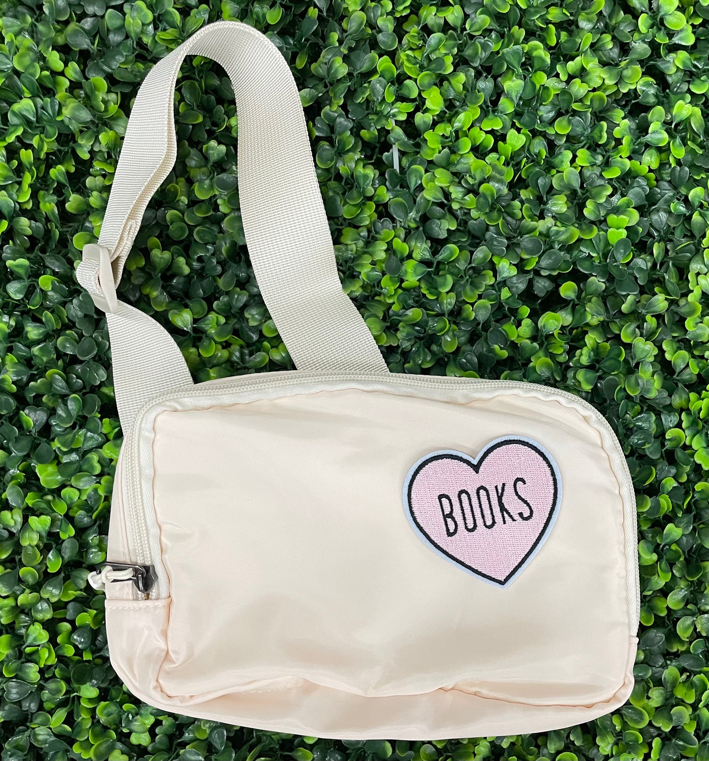 Books Heart Embroidered Patch