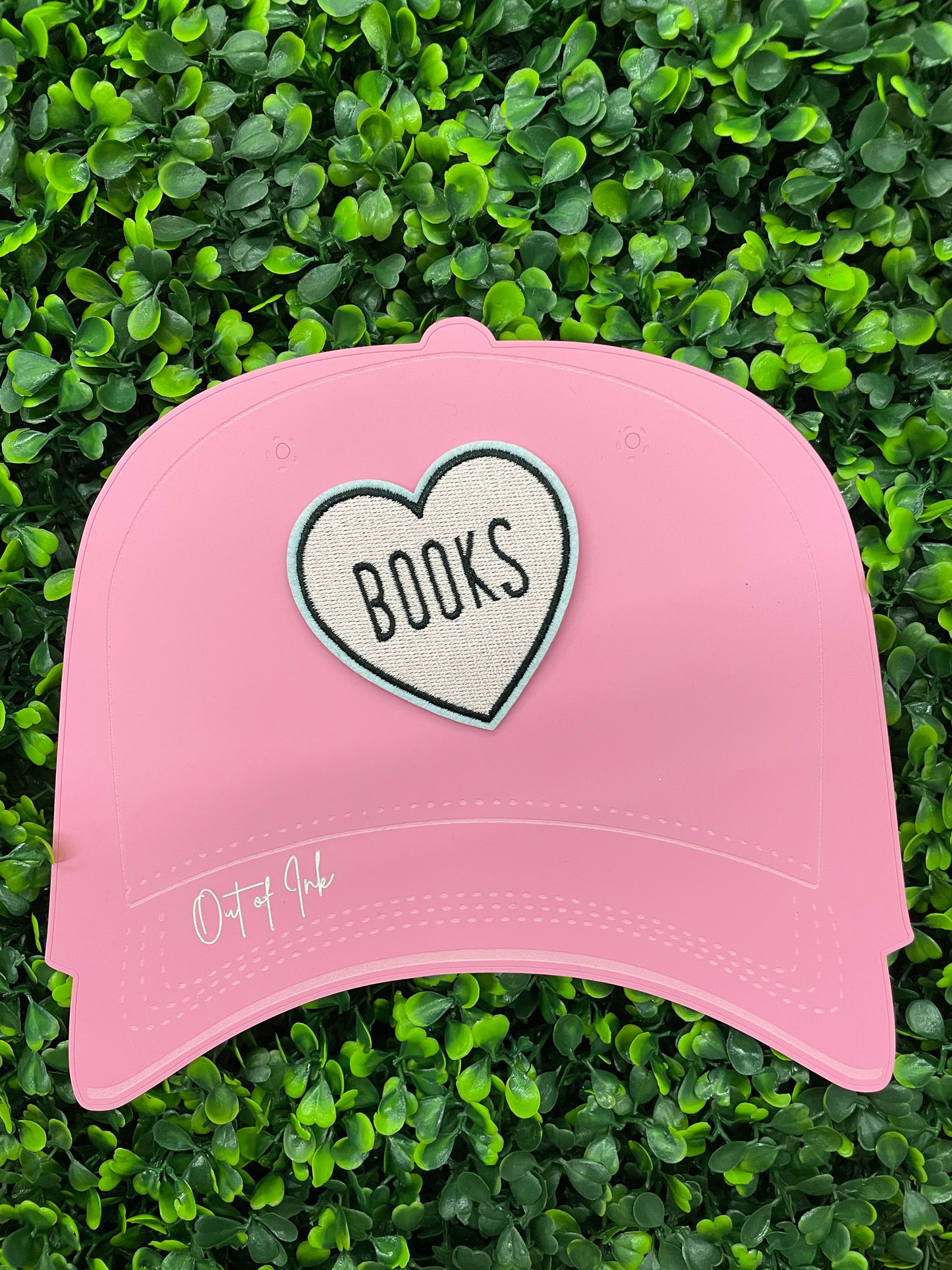 Books Heart Embroidered Patch