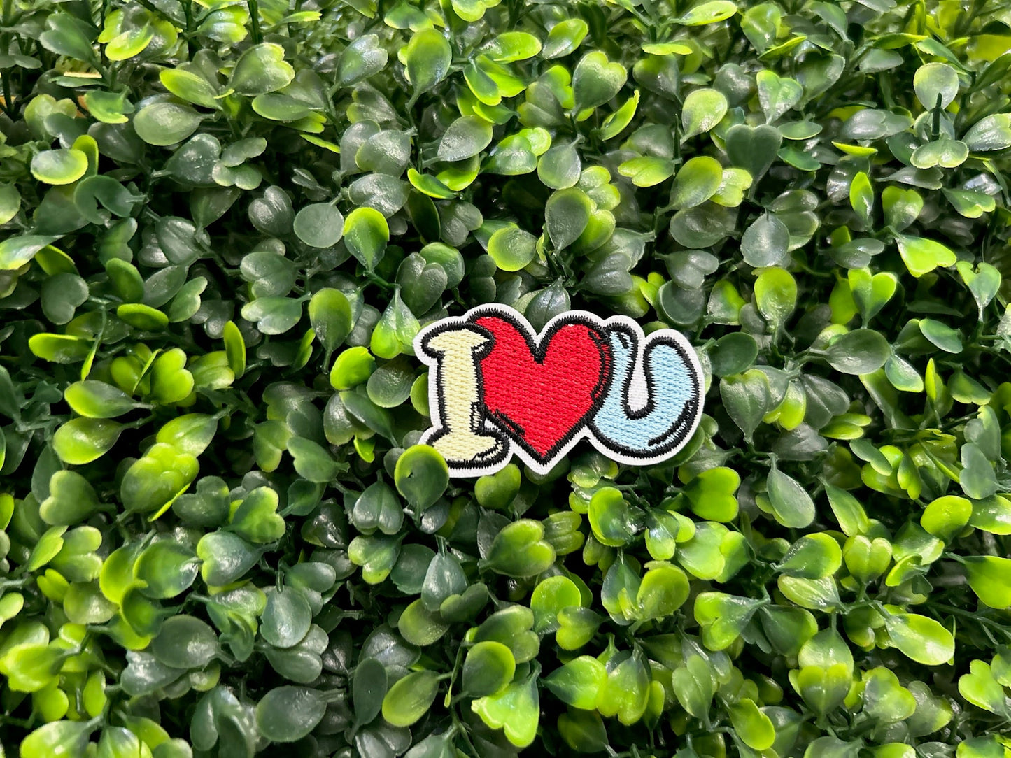 I Heart You Embroidered Patch