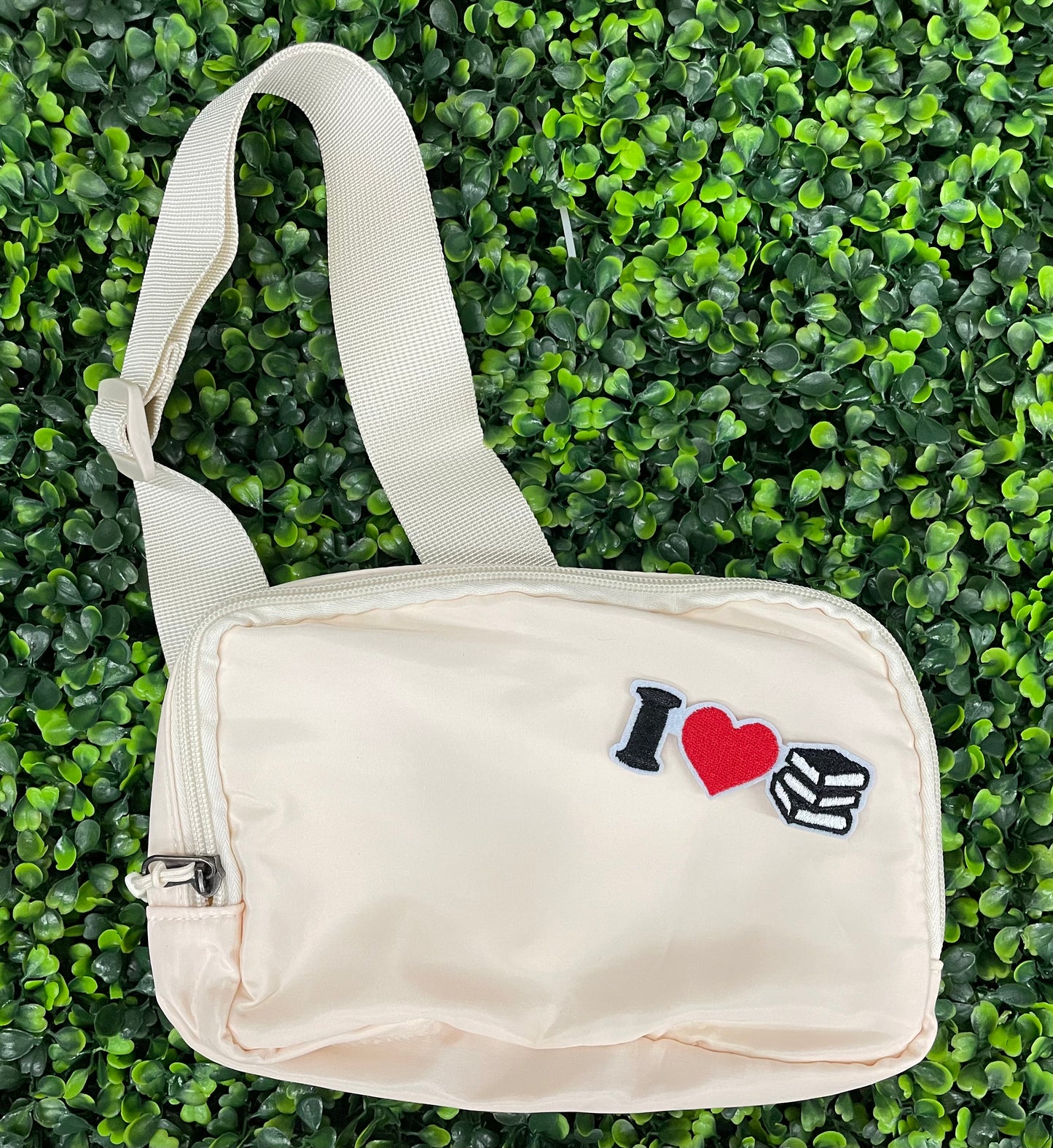 I Love Books Embroidered Patch