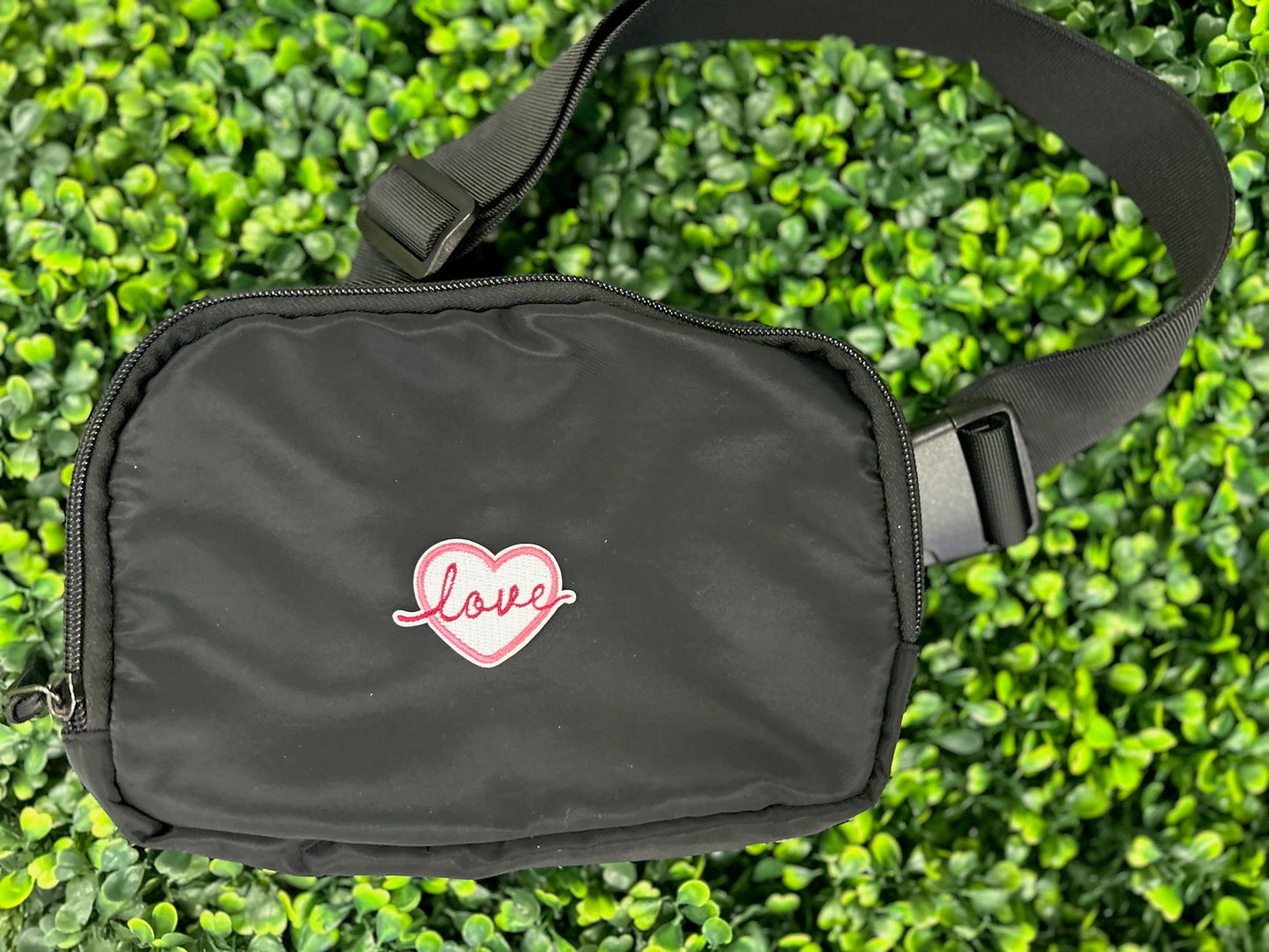 "Love' Heart Embroidered Patch