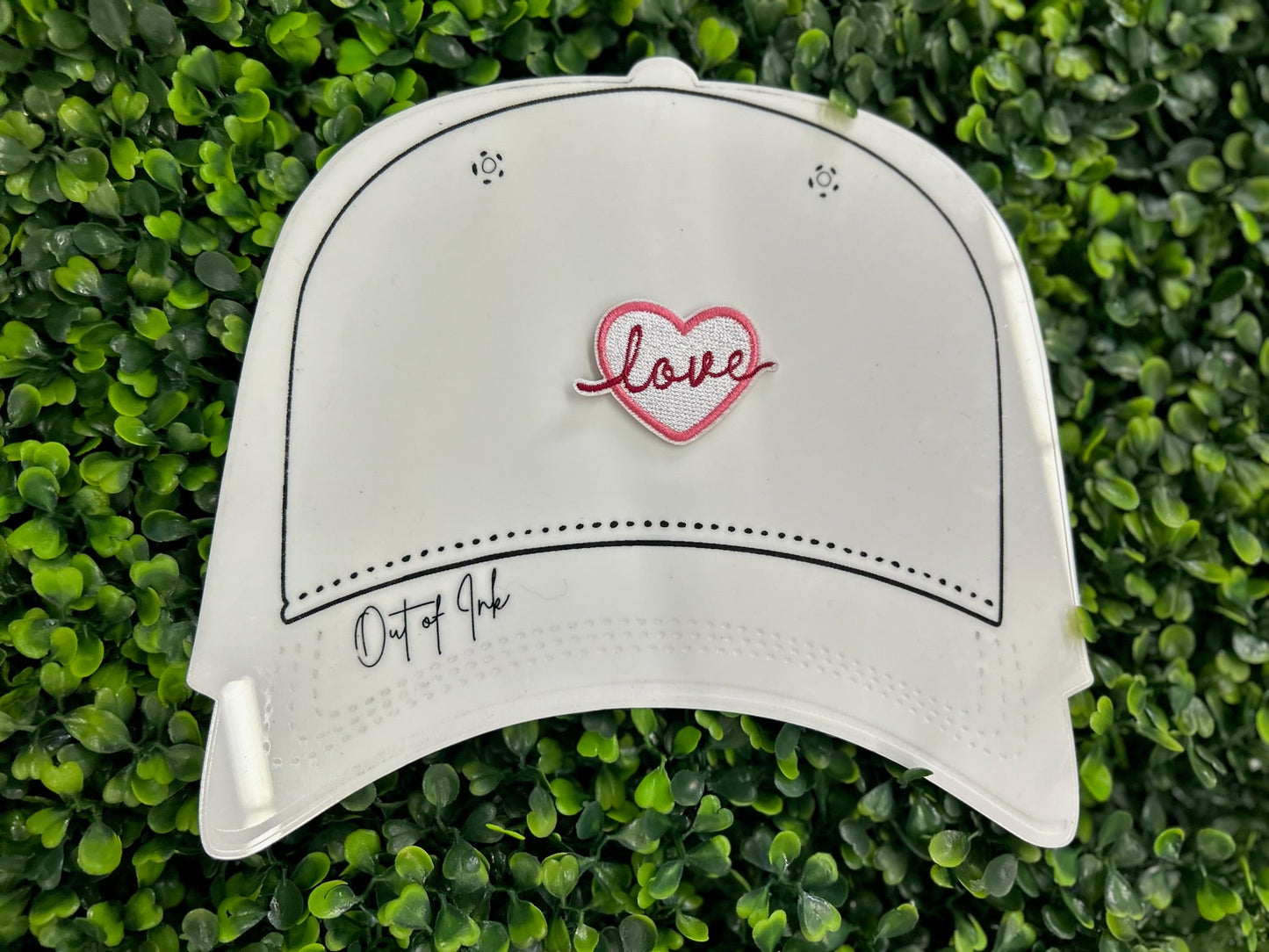 "Love' Heart Embroidered Patch