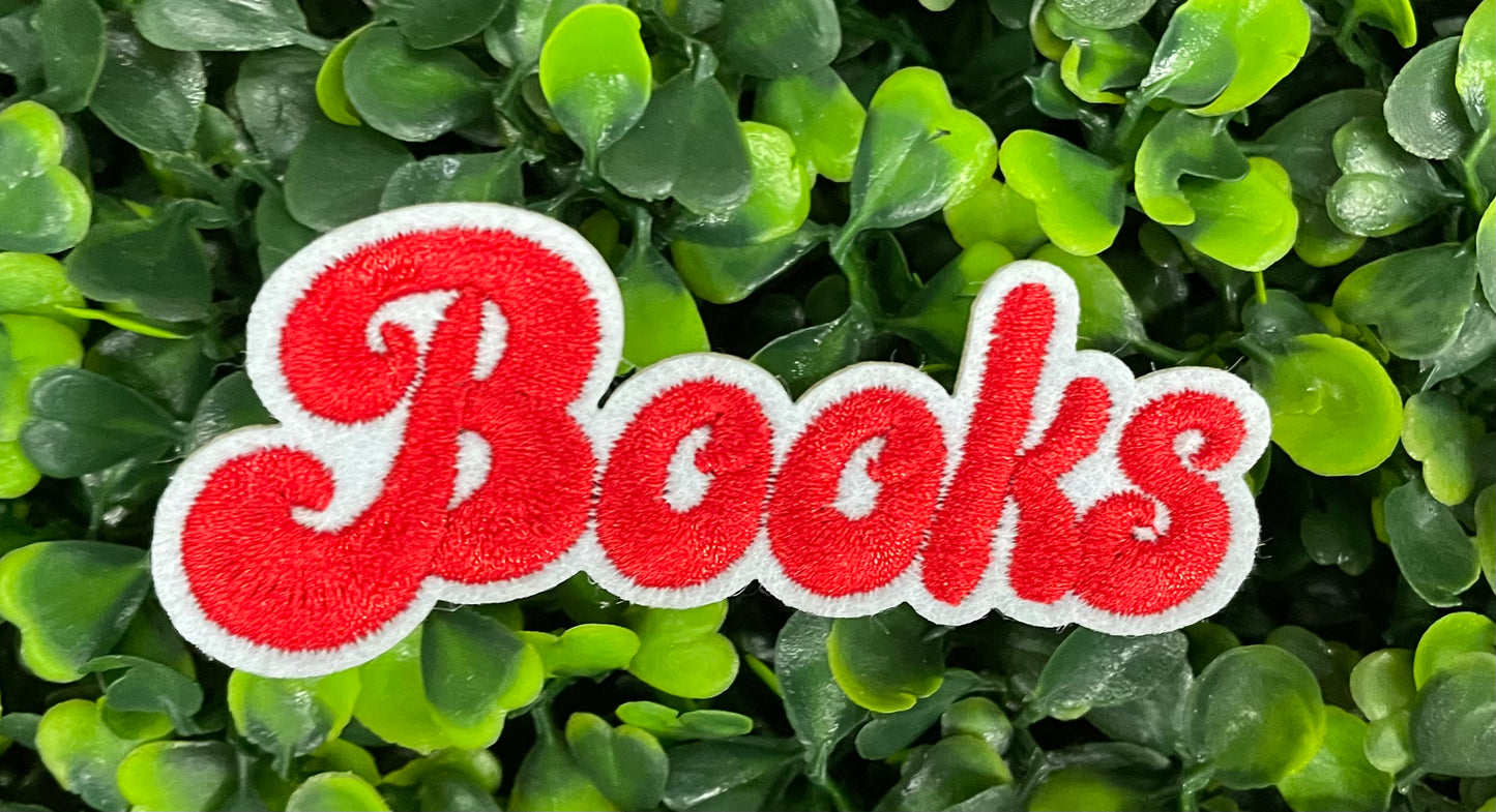 Books Embroidered Patch