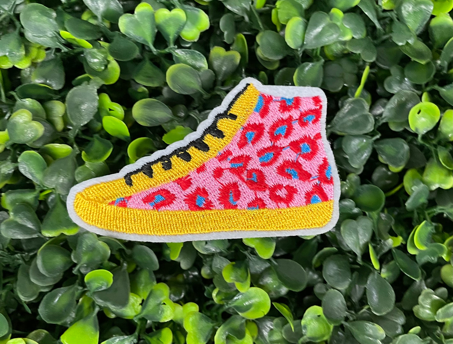 Leopard Sneaker Embroidered Patch