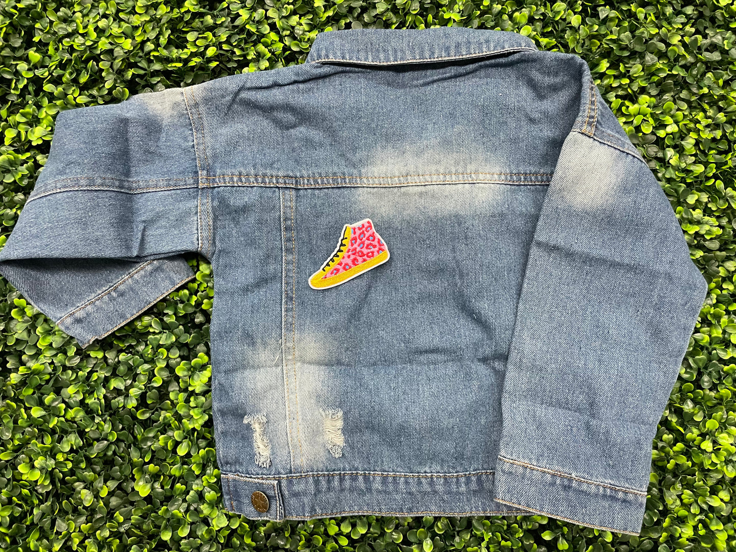Leopard Sneaker Embroidered Patch