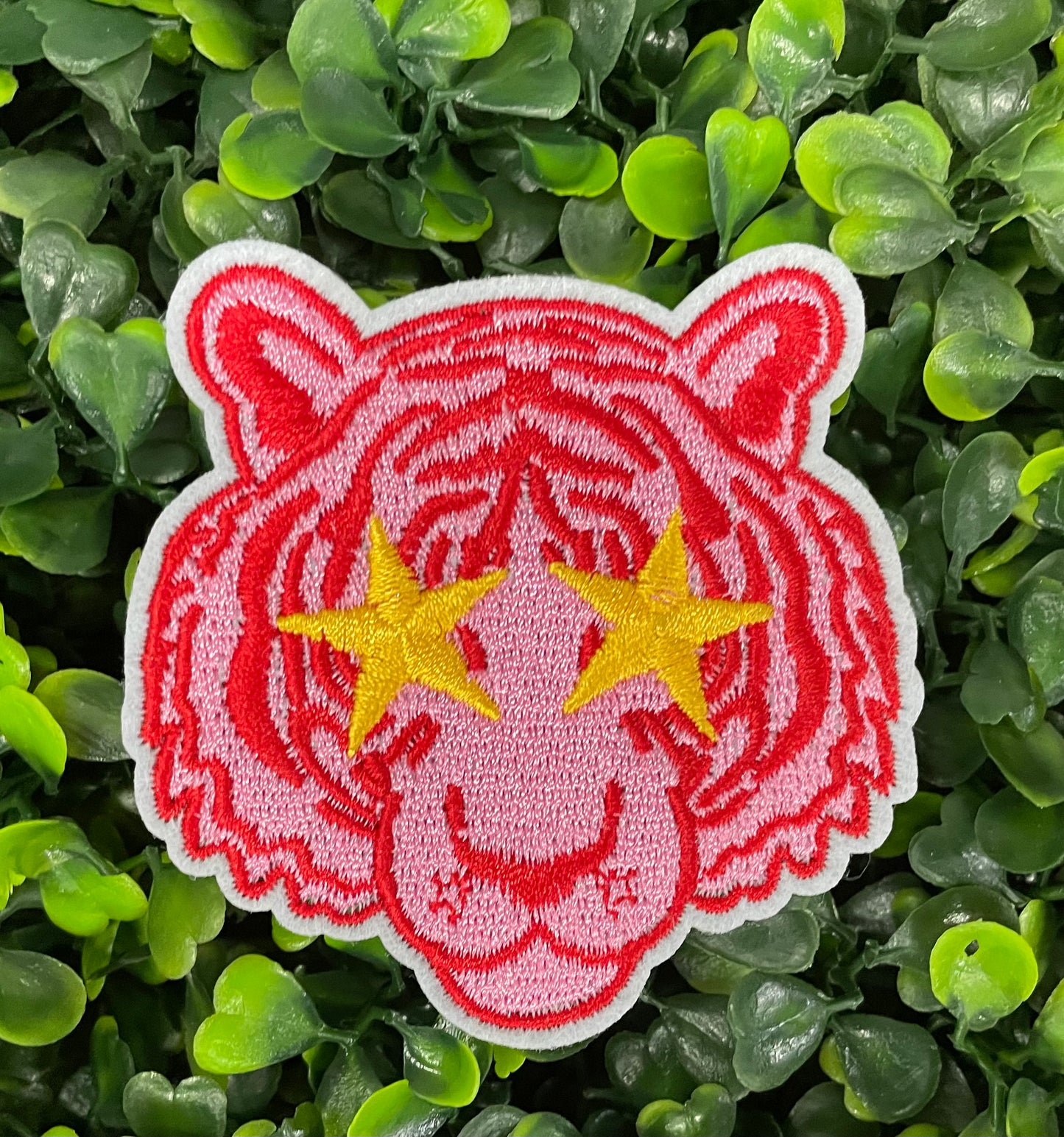 Starry-Eyed Tiger Embroidered Patch