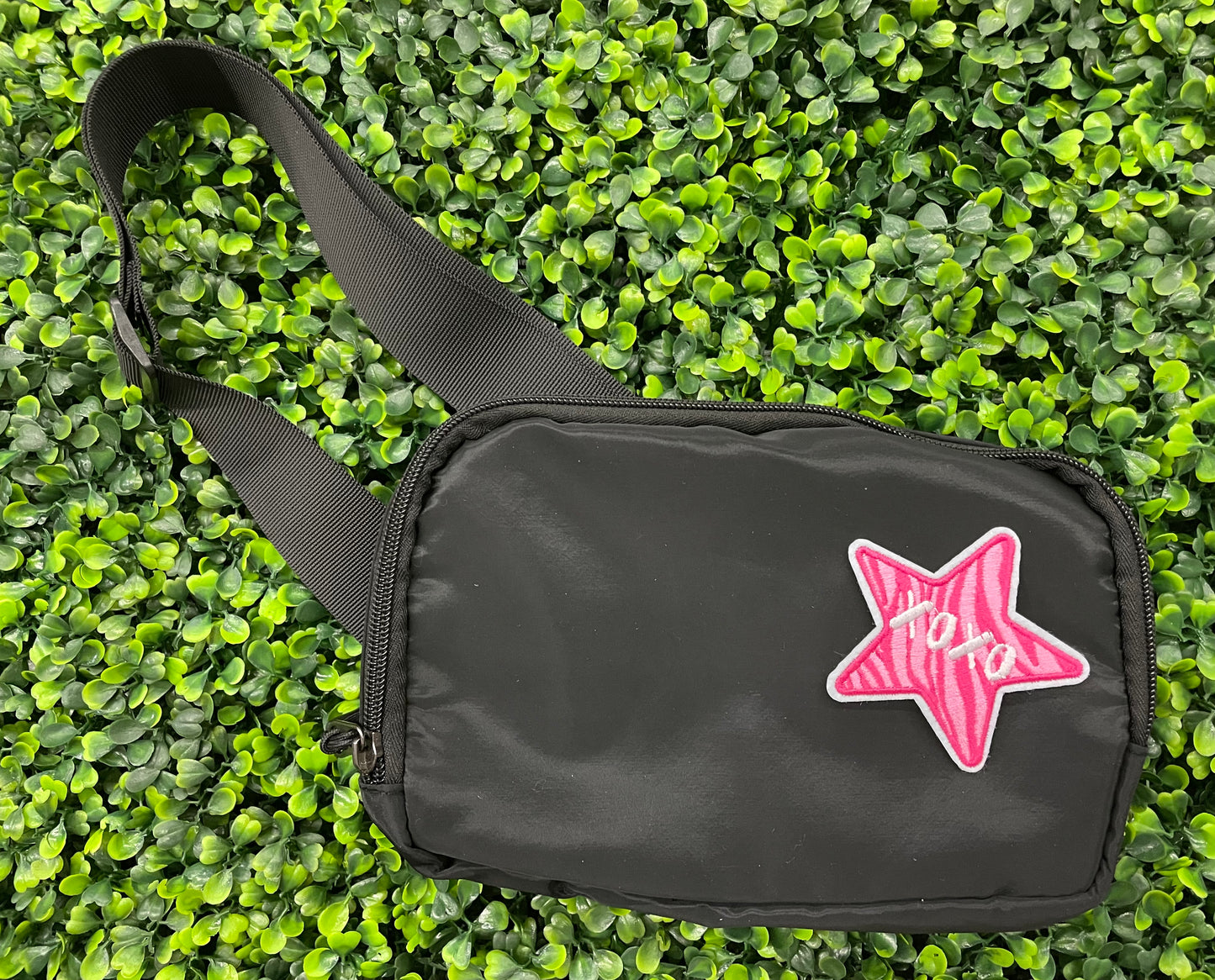 XOXO Pink Star Embroidered Patch