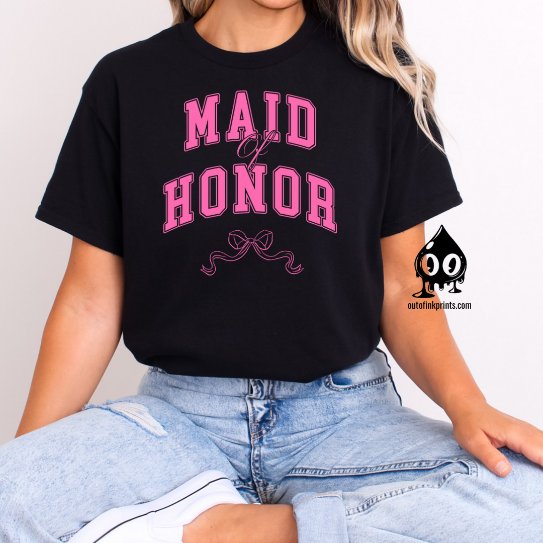 Maid of Honor Bow T-Shirt