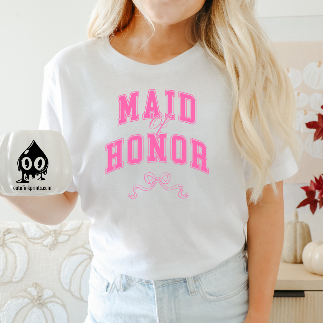 Maid of Honor Bow T-Shirt
