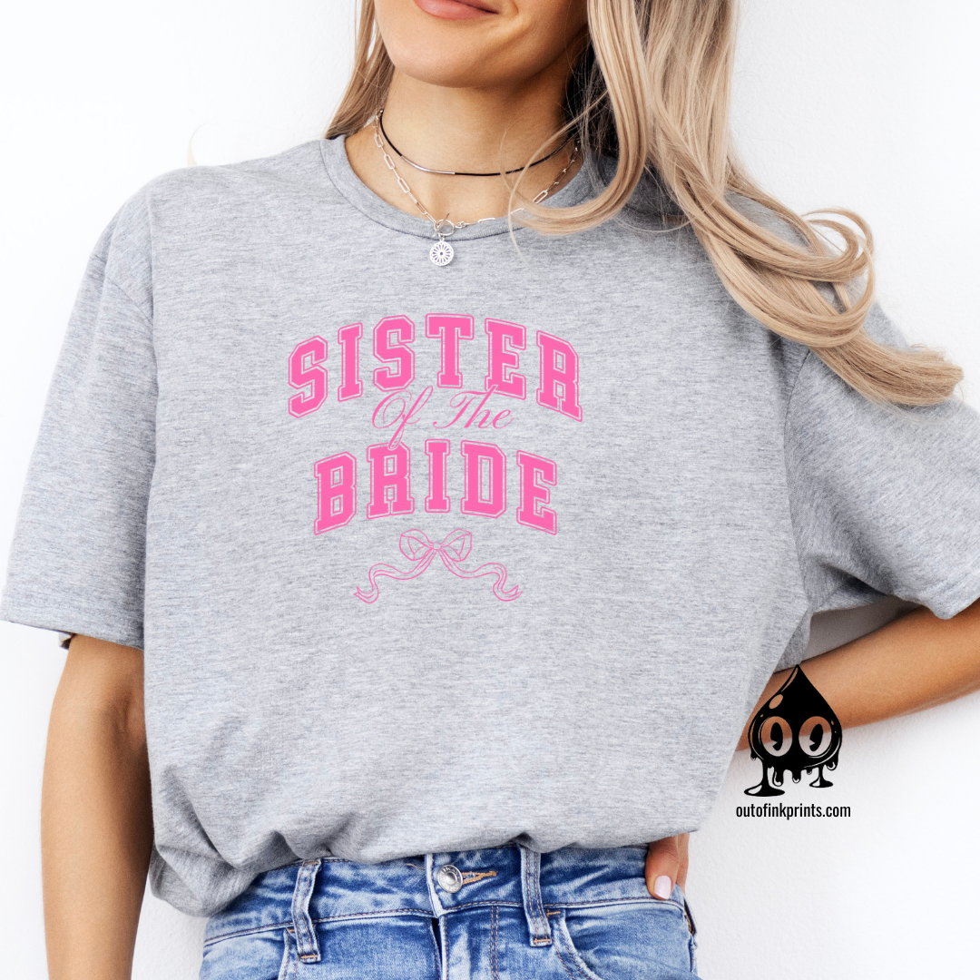 Sister of the Bride Bow T-Shirt