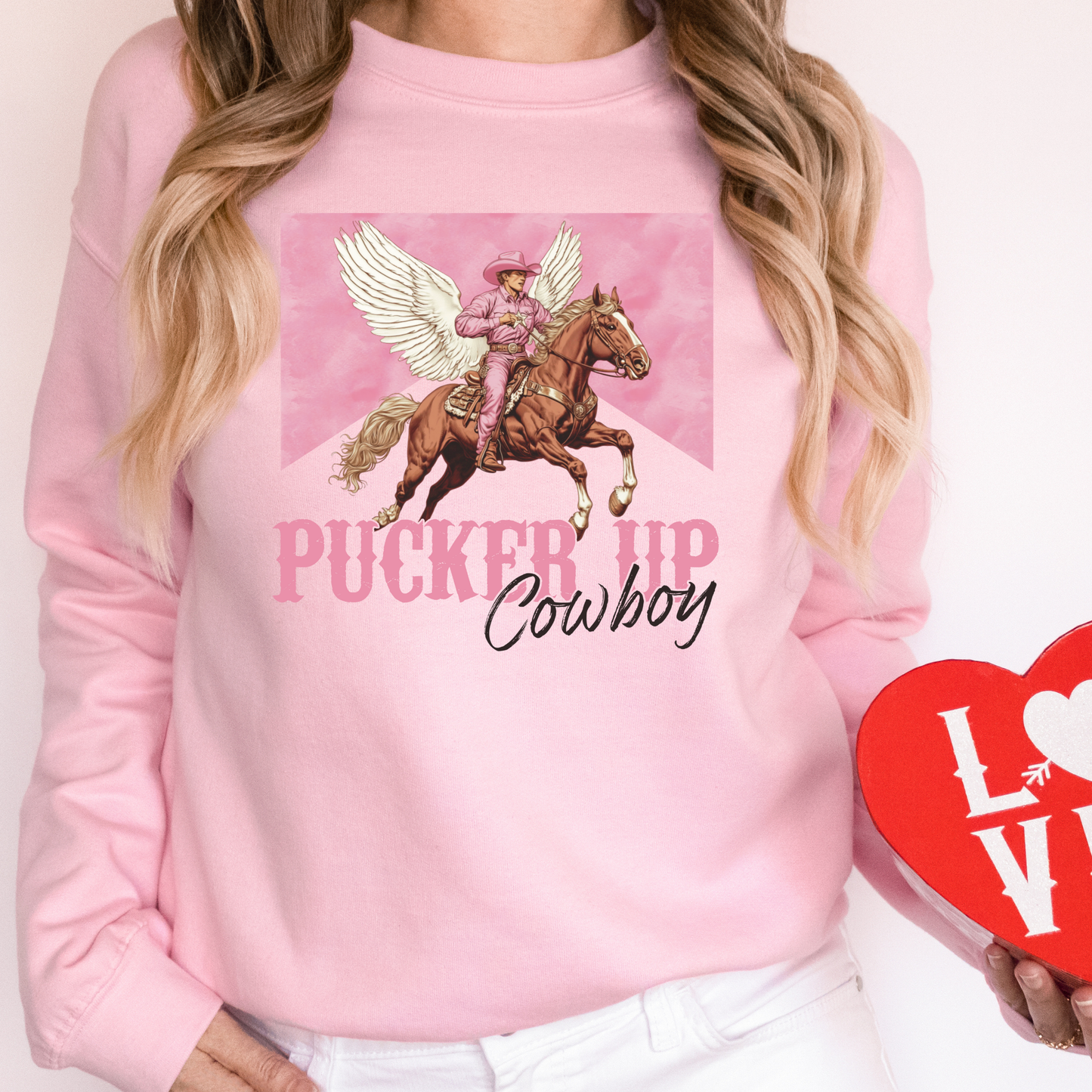 Pucker Up Cowboy Sweatshirt