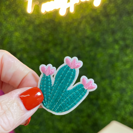 Blooming Cactus Embroidered Patch