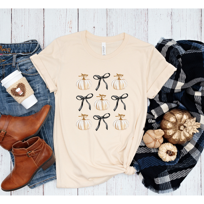 Coquette Pumpkin and Bow T-Shirt