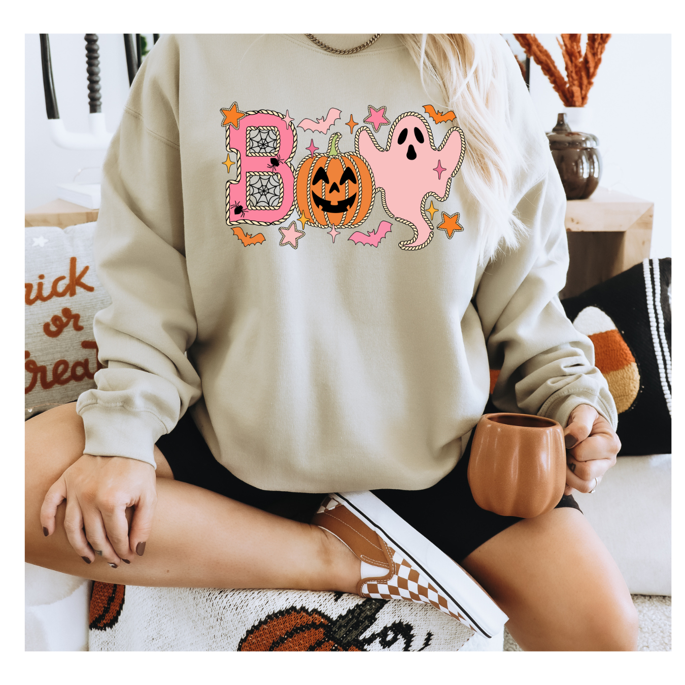 Pink Boo Sweatshirt