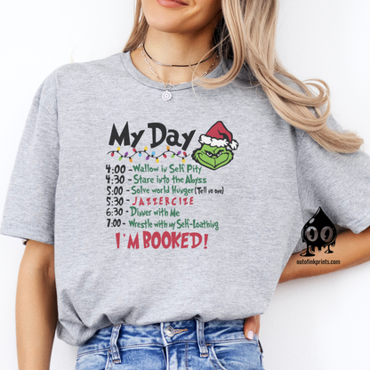 The Grinchy Christmas Schedule T-Shirt
