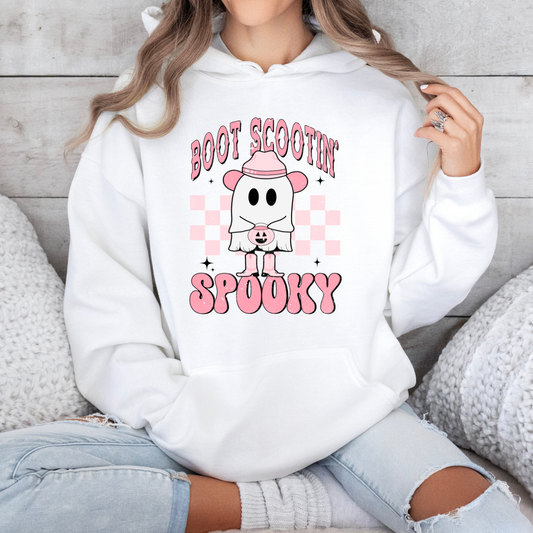 Boot Scootin’ Spooky – Cute & Country Halloween Vibes Hoodie