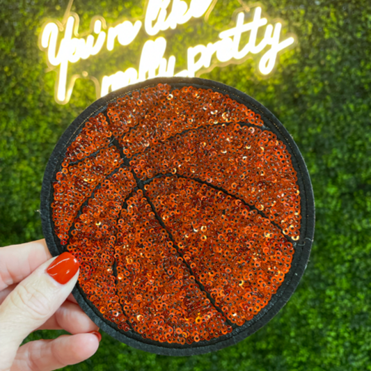 Basketball Sequins Patch